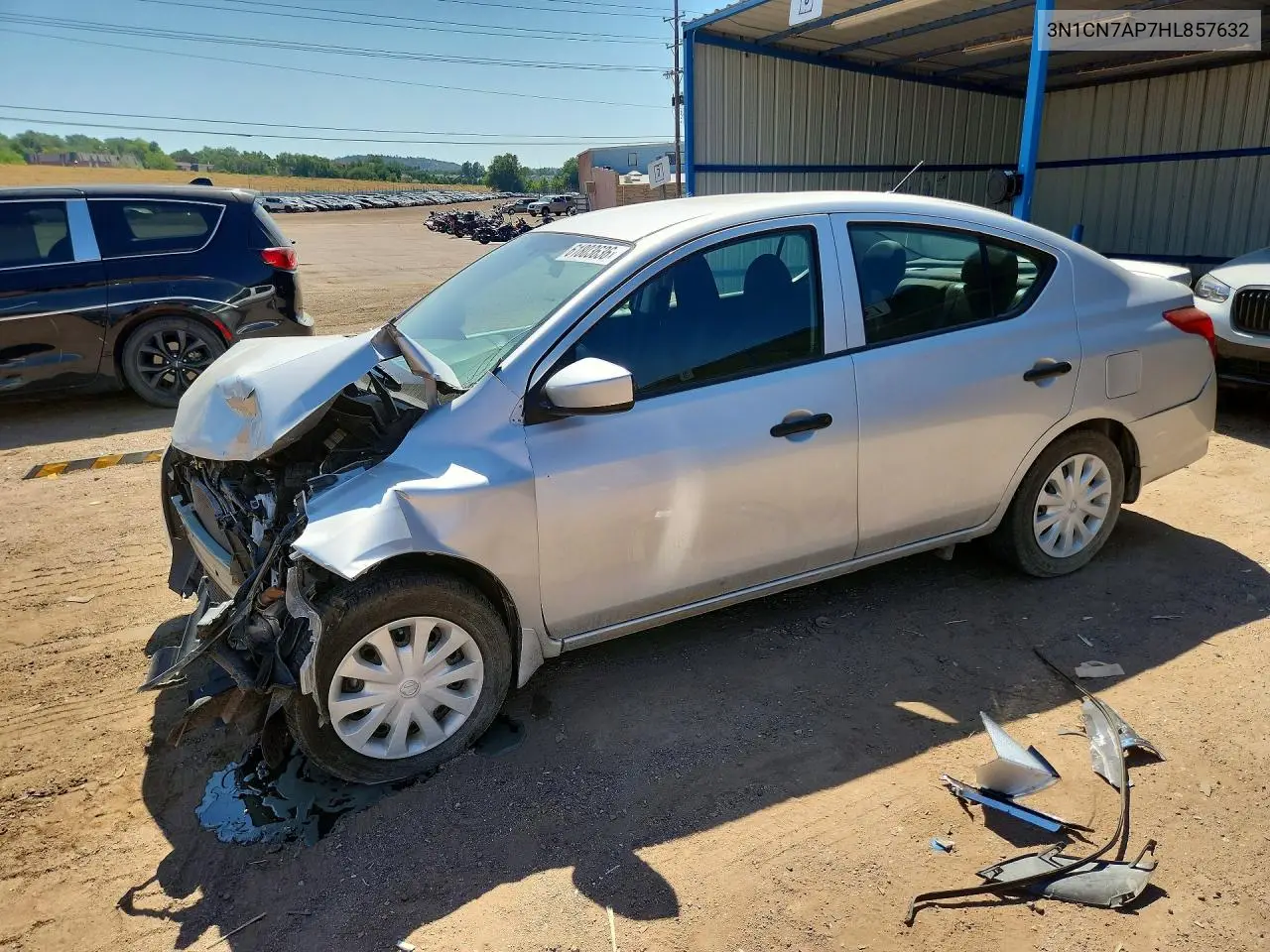 2017 Nissan Versa 1.6 S Plus VIN: 3N1CN7AP7HL857632 Lot: 61803636