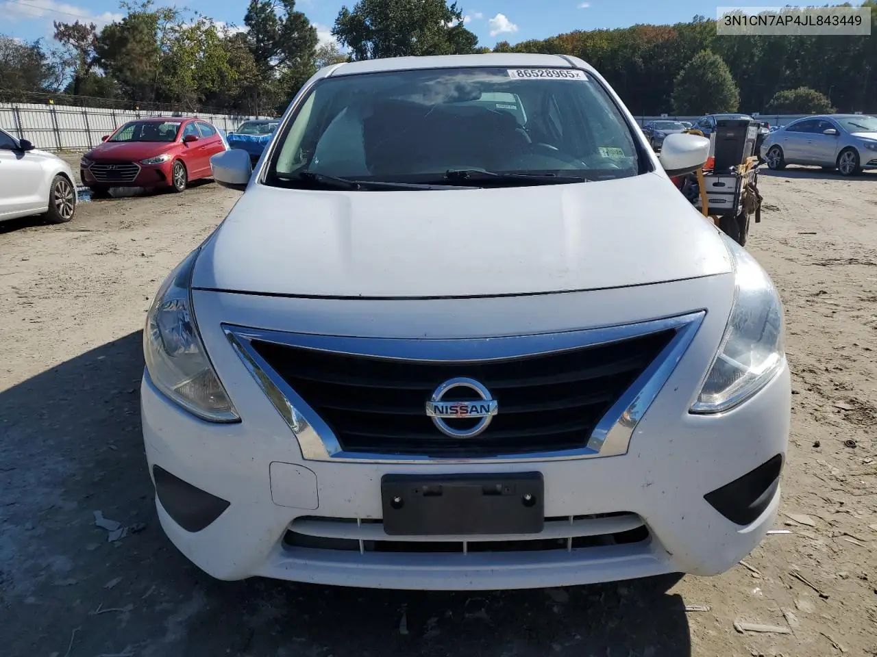 3N1CN7AP4JL843449 2018 Nissan Versa S