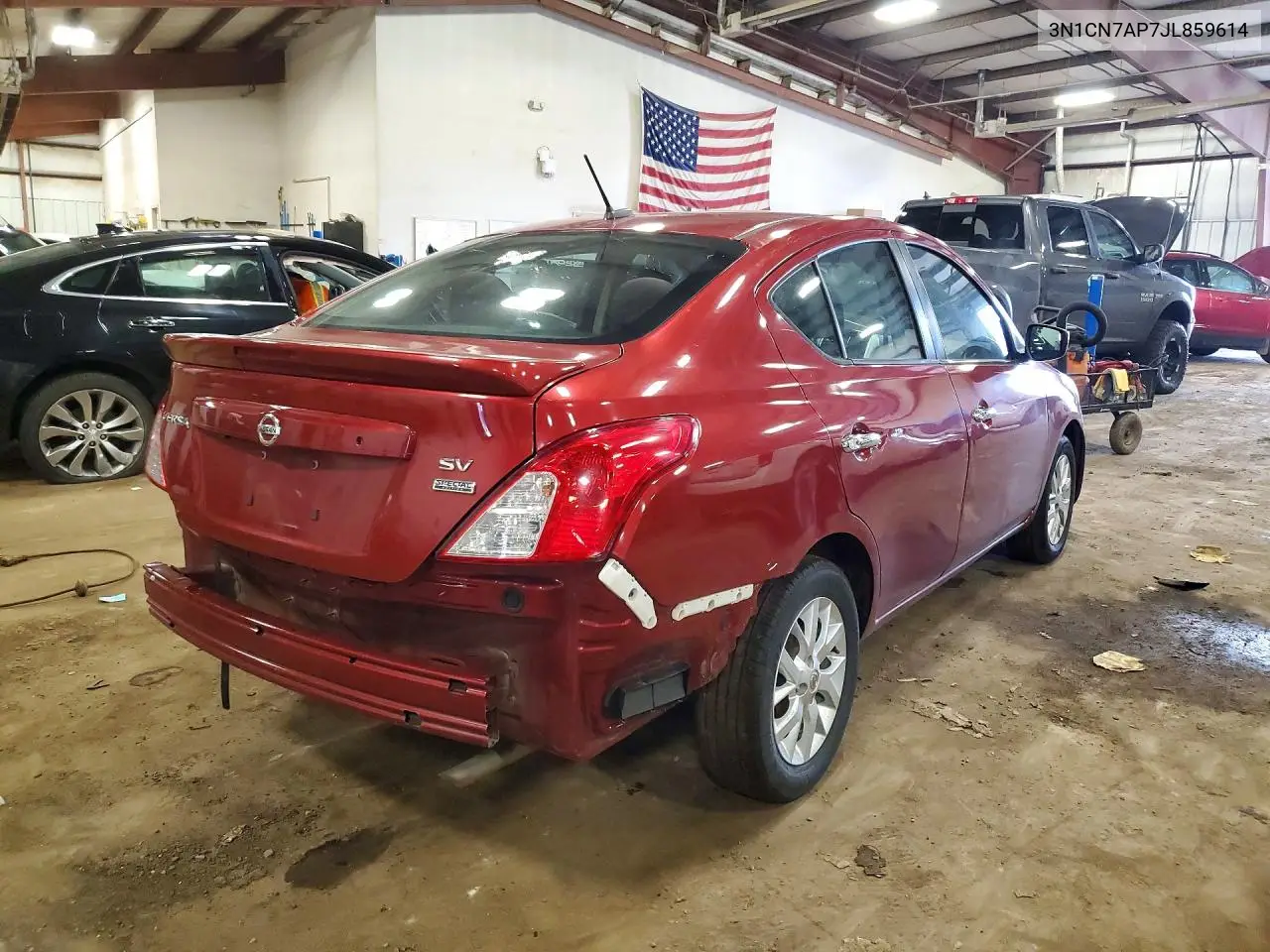 2018 Nissan Versa Sv VIN: 3N1CN7AP7JL859614 Lot: 46286036