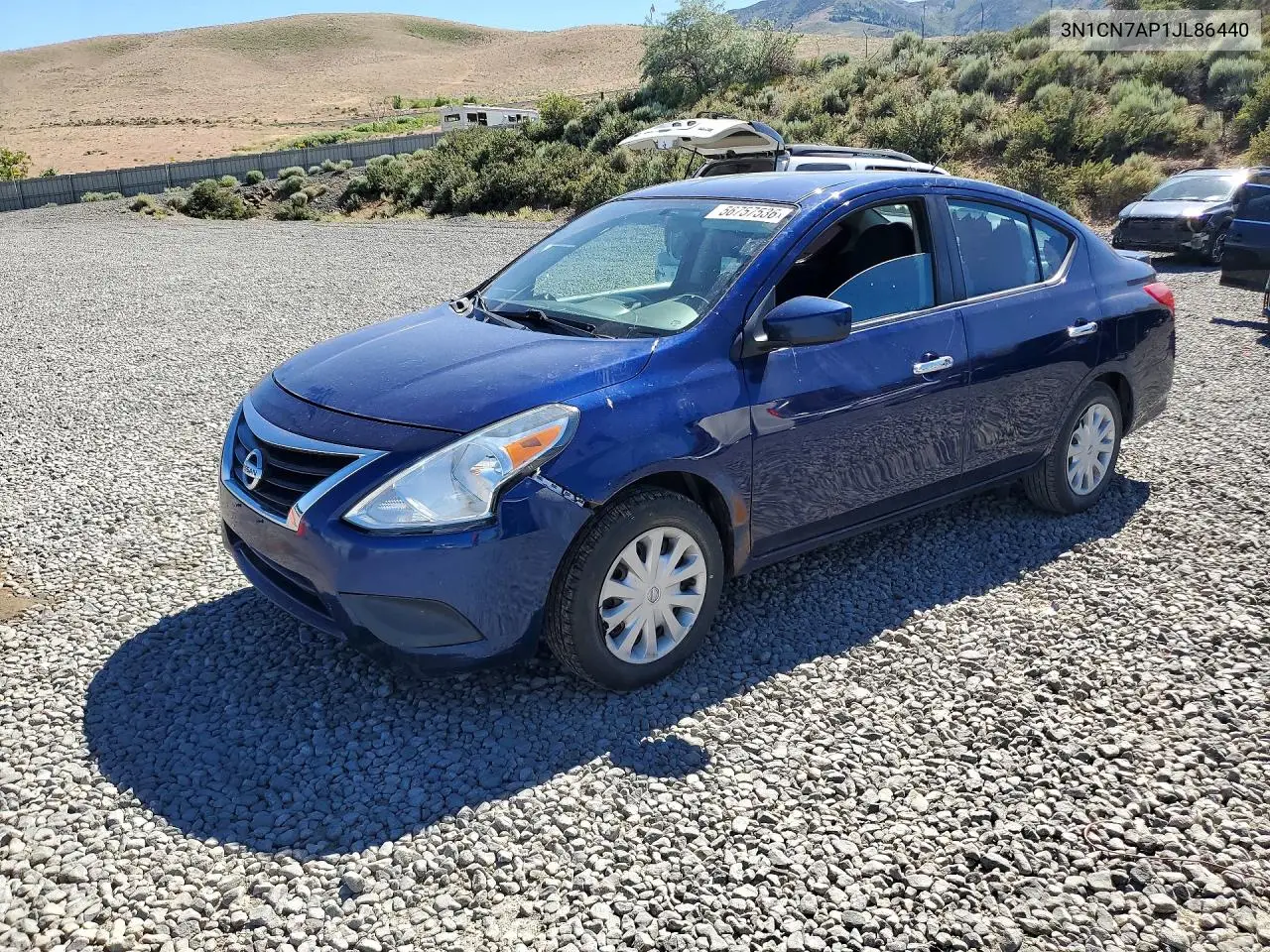 2018 Nissan Versa S VIN: 3N1CN7AP1JL864405 Lot: 56757536