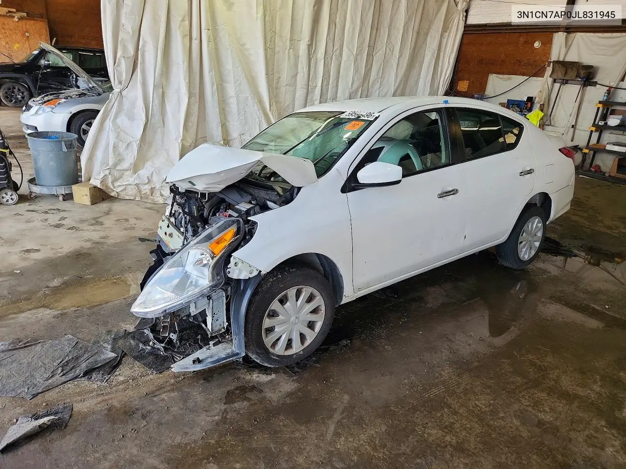 2018 Nissan Versa Sv VIN: 3N1CN7AP0JL831945 Lot: 59596496