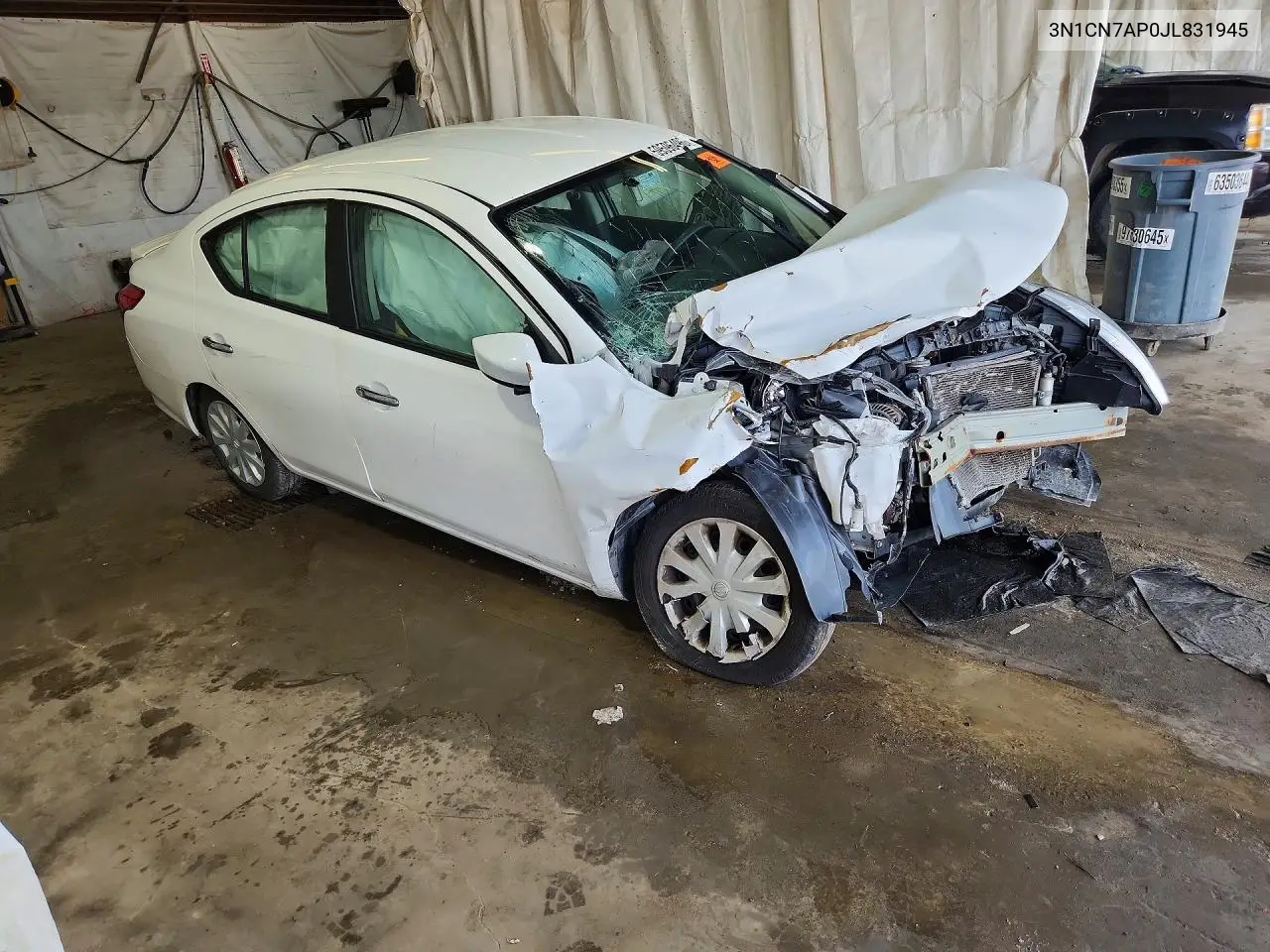 2018 Nissan Versa Sv VIN: 3N1CN7AP0JL831945 Lot: 59596496