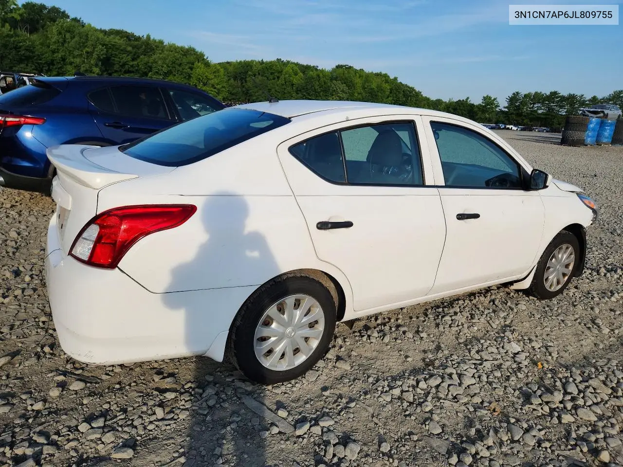 2018 Nissan Versa S Plus VIN: 3N1CN7AP6JL809755 Lot: 59639536