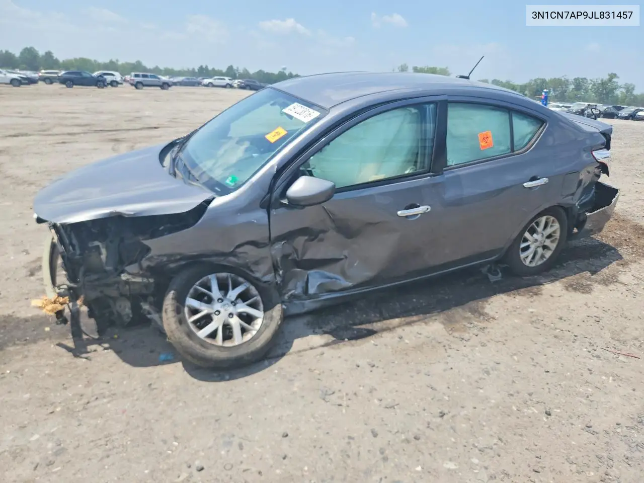 2018 Nissan Versa Sv VIN: 3N1CN7AP9JL831457 Lot: 59723816