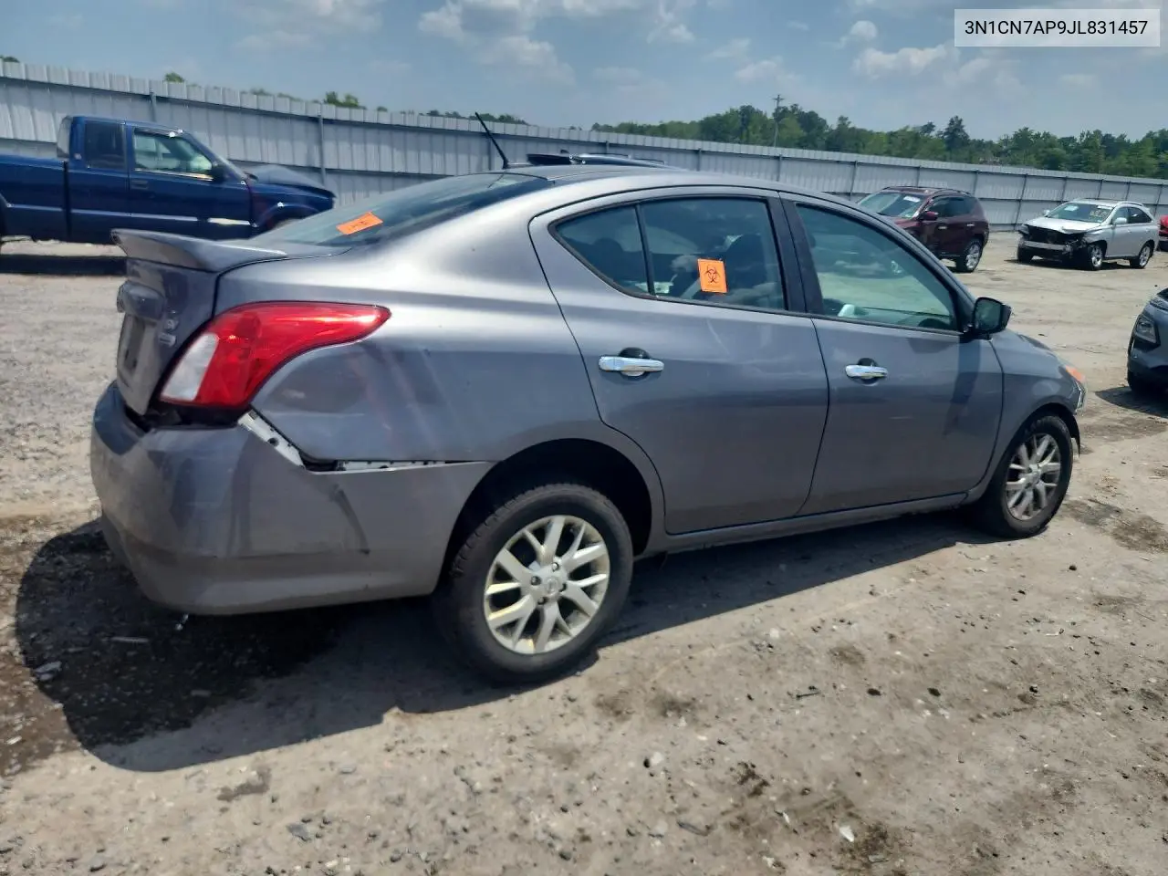2018 Nissan Versa Sv VIN: 3N1CN7AP9JL831457 Lot: 59723816