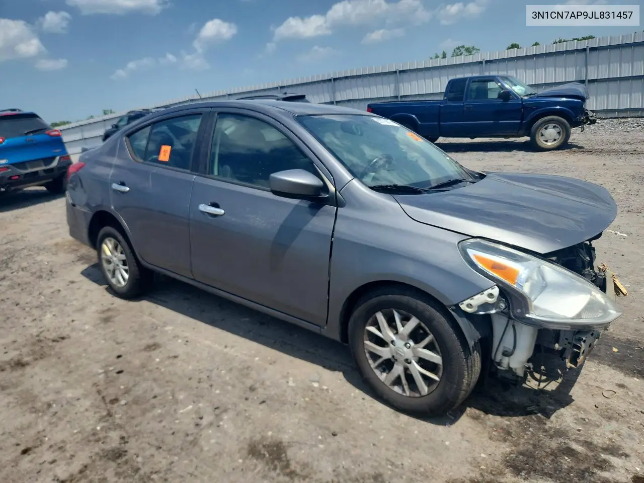 2018 Nissan Versa Sv VIN: 3N1CN7AP9JL831457 Lot: 59723816