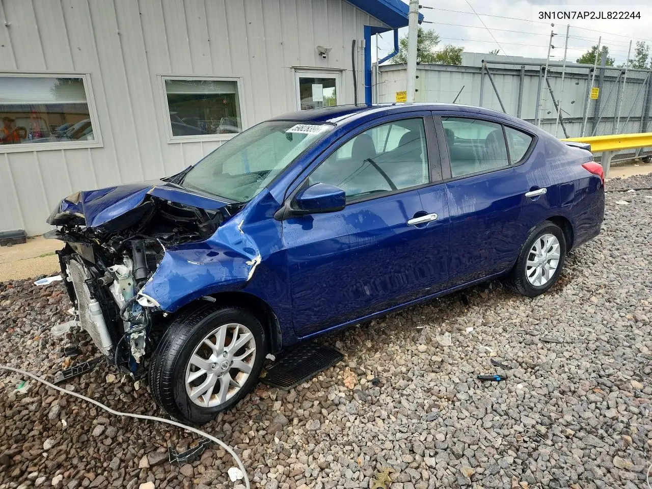 2018 Nissan Versa Sv VIN: 3N1CN7AP2JL822244 Lot: 59828396