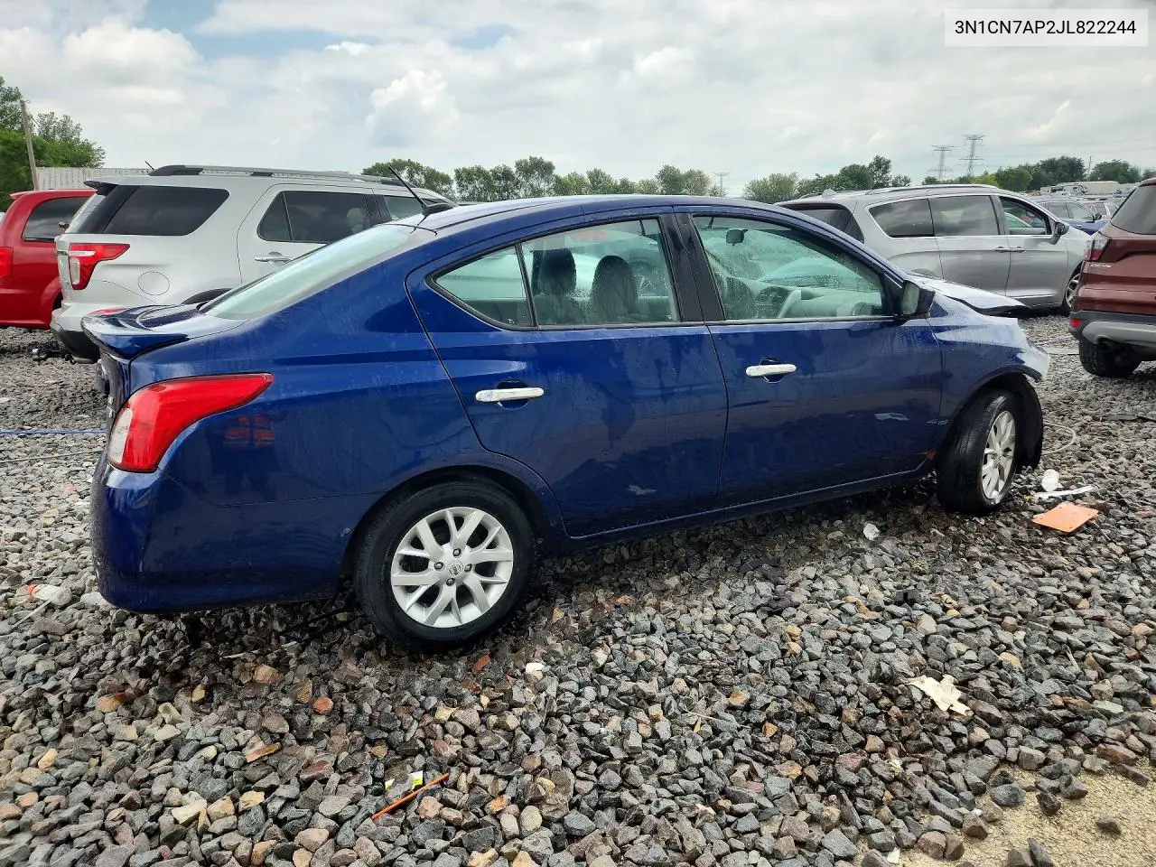 2018 Nissan Versa Sv VIN: 3N1CN7AP2JL822244 Lot: 59828396