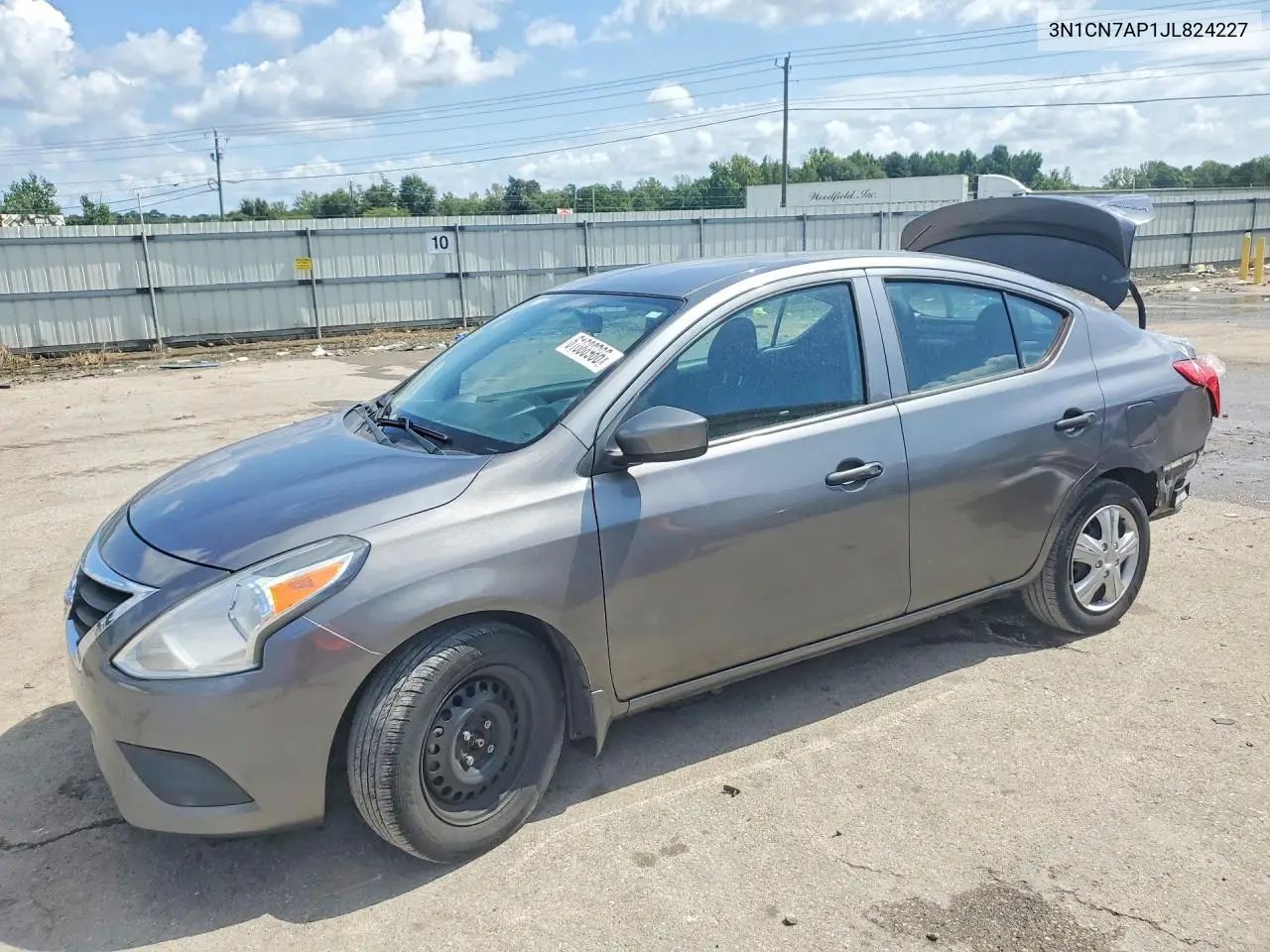 2018 Nissan Versa S Plus VIN: 3N1CN7AP1JL824227 Lot: 61688986