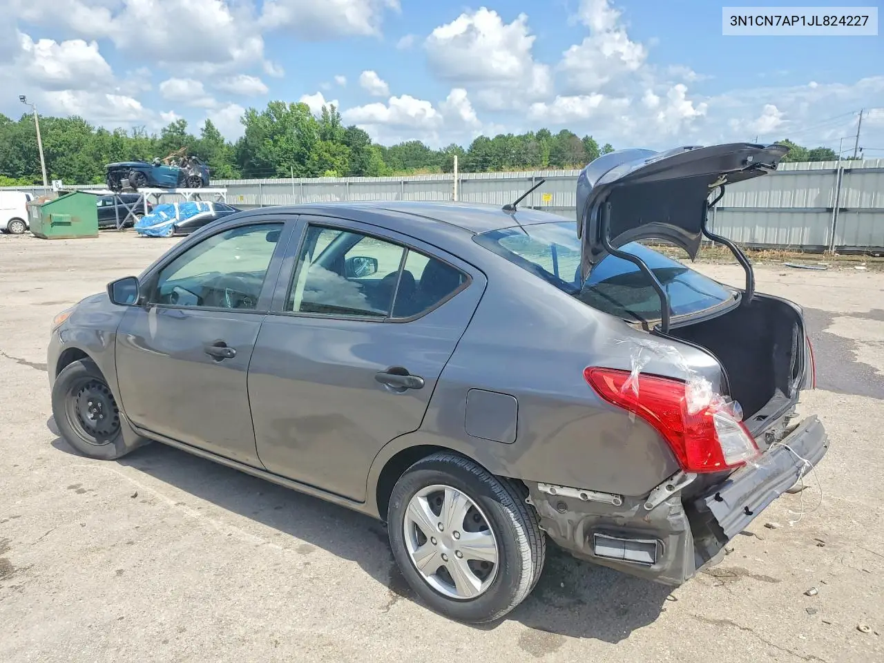 2018 Nissan Versa S Plus VIN: 3N1CN7AP1JL824227 Lot: 61688986