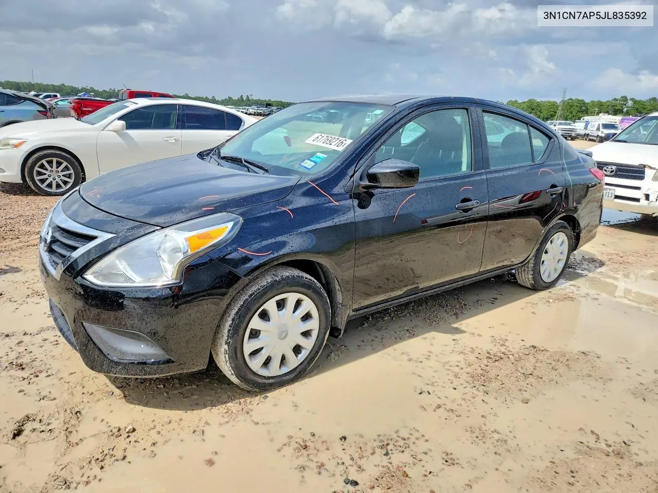 2018 Nissan Versa S Plus VIN: 3N1CN7AP5JL835392 Lot: 61769216