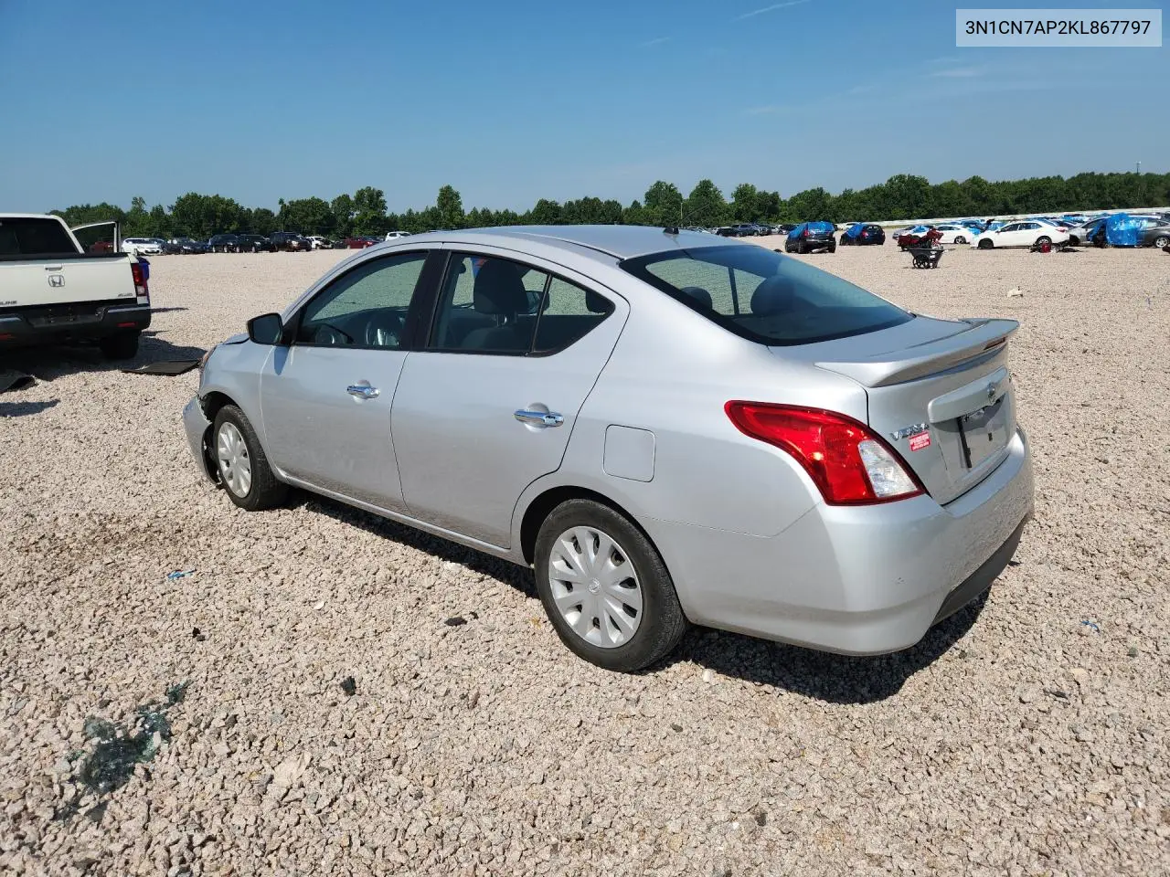 2019 Nissan Versa Sv VIN: 3N1CN7AP2KL867797 Lot: 58601236