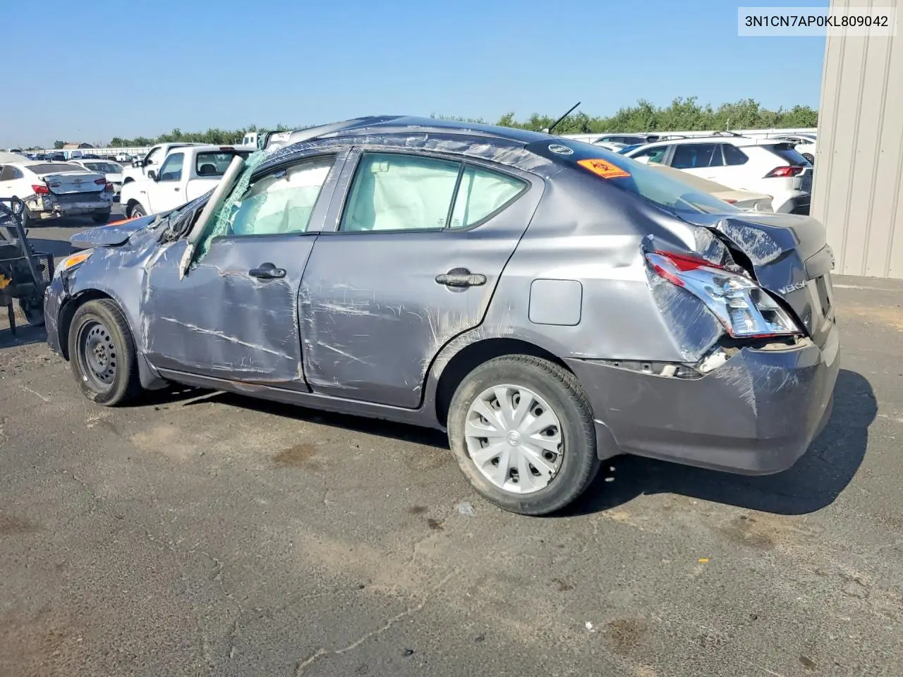 2019 Nissan Versa S VIN: 3N1CN7AP0KL809042 Lot: 60782016