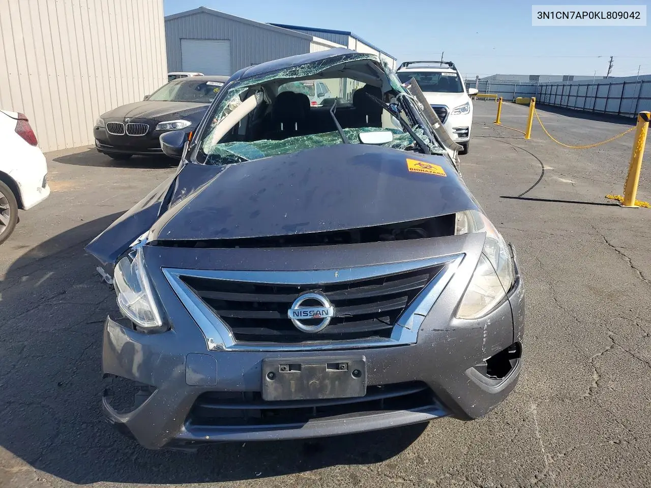 2019 Nissan Versa S VIN: 3N1CN7AP0KL809042 Lot: 60782016