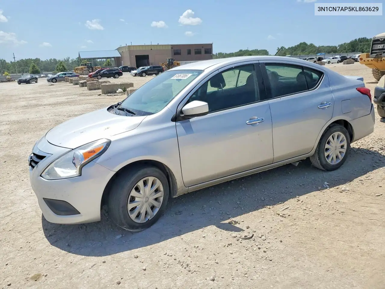 2019 Nissan Versa Sv VIN: 3N1CN7AP5KL863629 Lot: 61067086