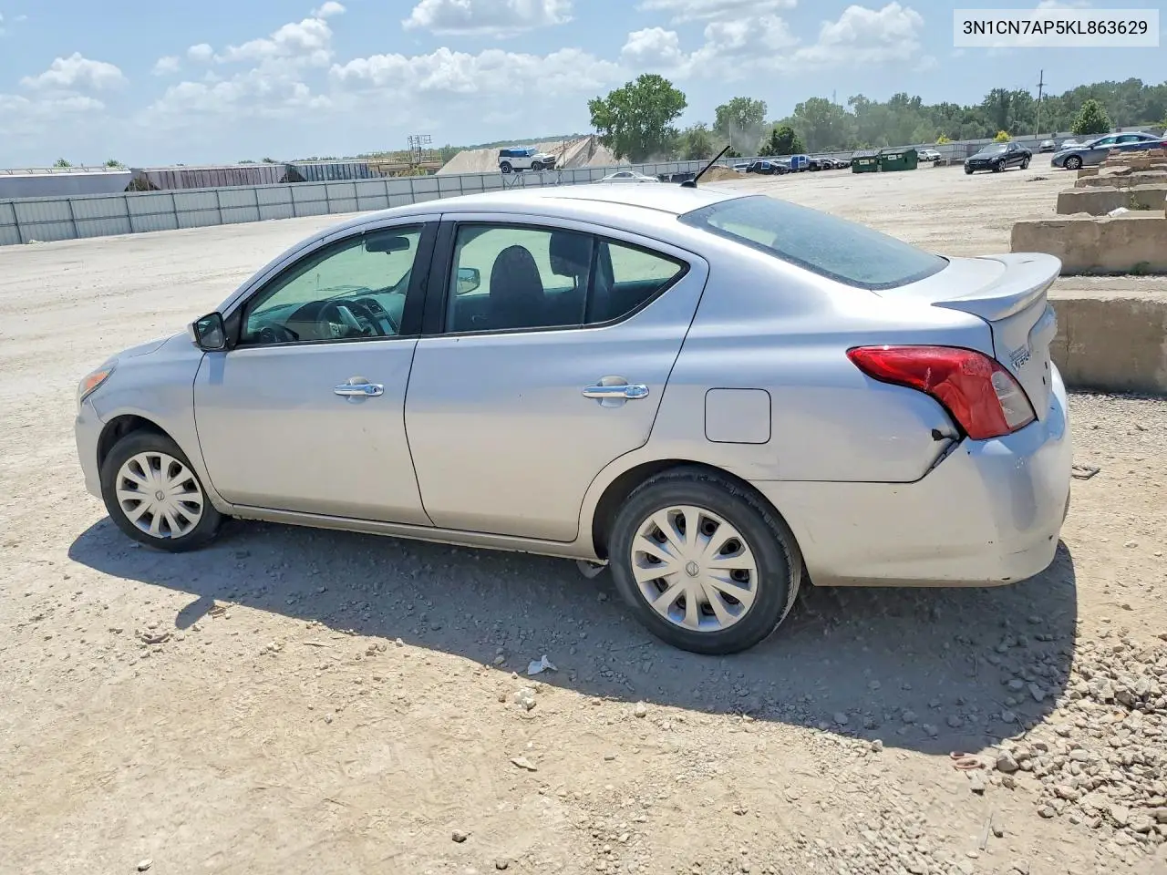 2019 Nissan Versa Sv VIN: 3N1CN7AP5KL863629 Lot: 61067086
