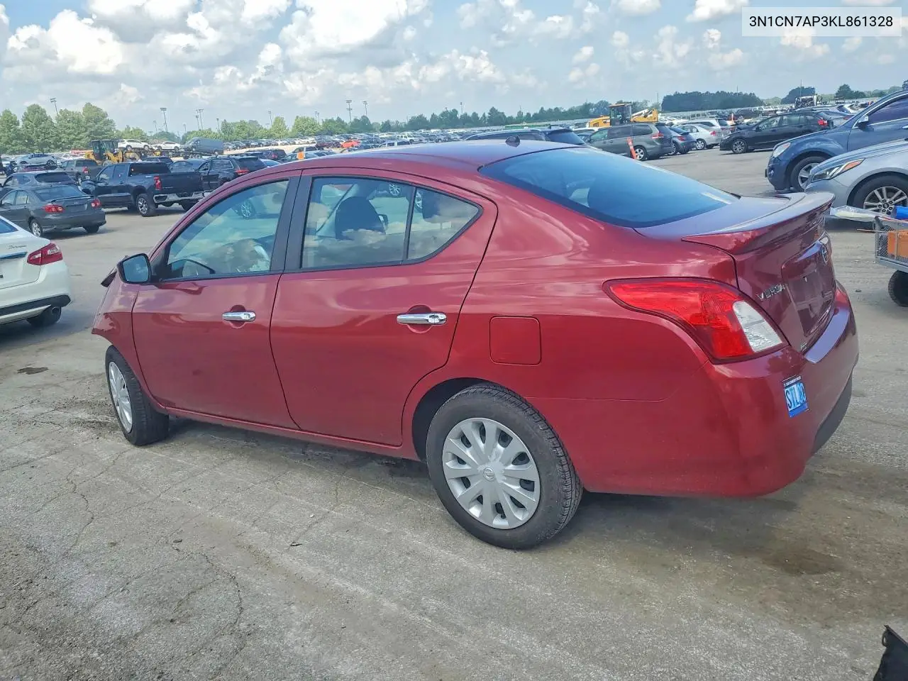 2019 Nissan Versa Sv VIN: 3N1CN7AP3KL861328 Lot: 61081796