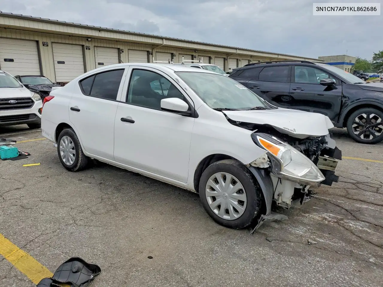 2019 Nissan Versa S Plus VIN: 3N1CN7AP1KL862686 Lot: 61201956