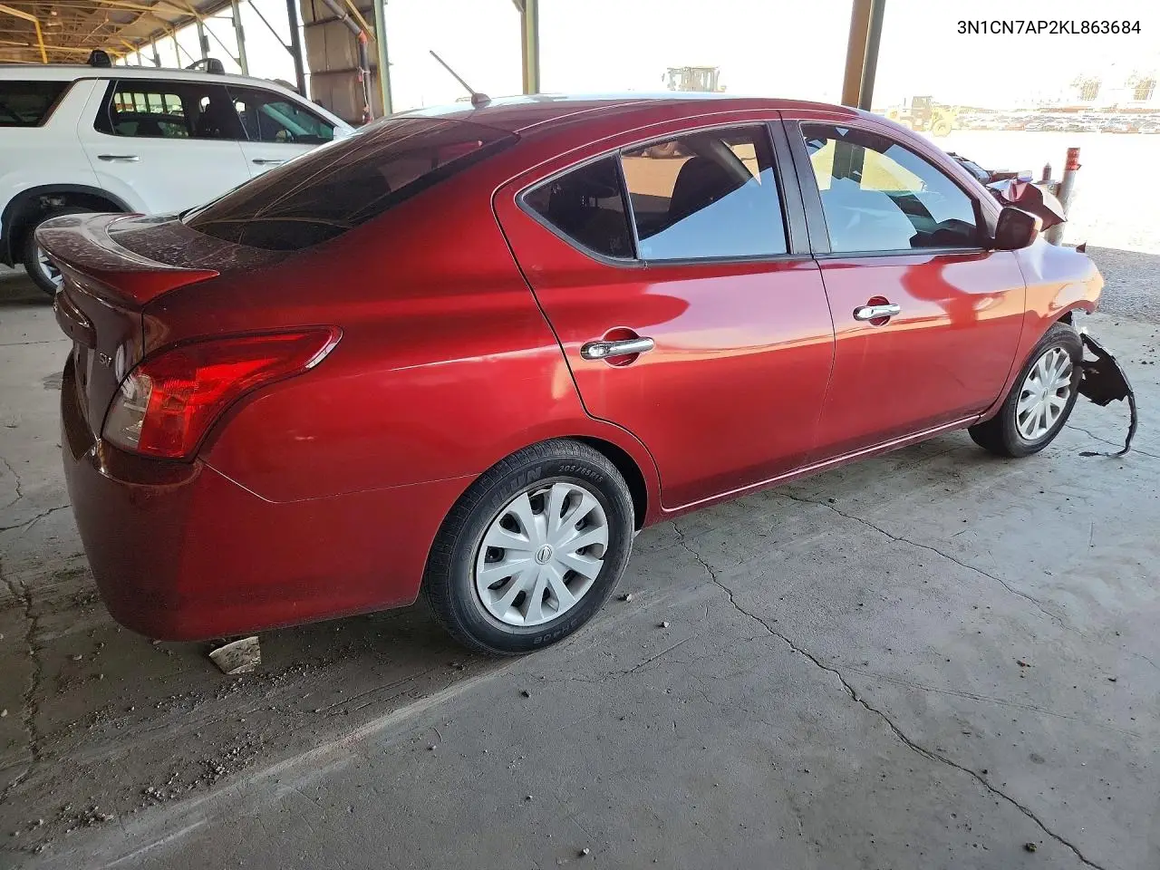 2019 Nissan Versa Sv VIN: 3N1CN7AP2KL863684 Lot: 61244176