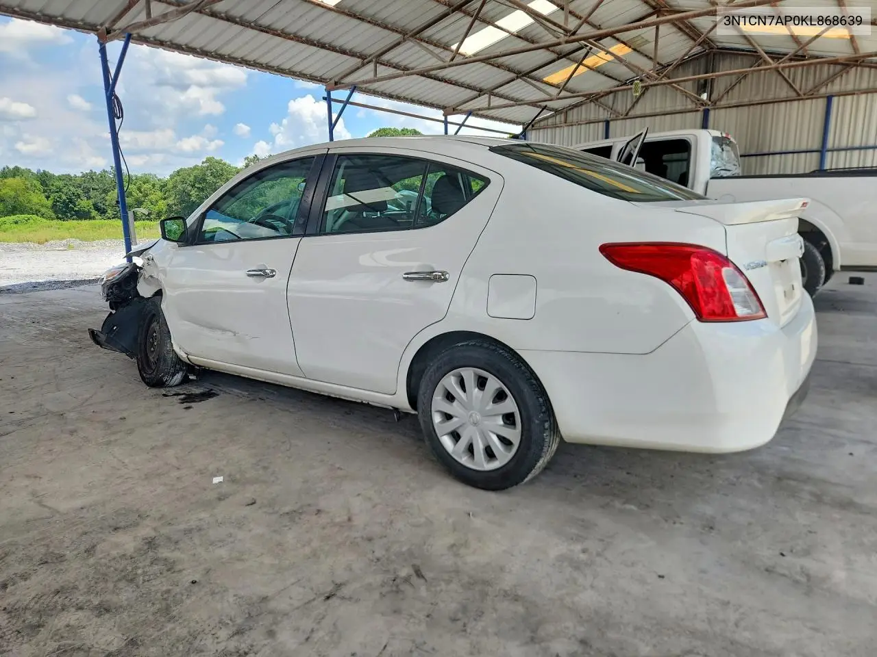 2019 Nissan Versa Sv VIN: 3N1CN7AP0KL868639 Lot: 61265526