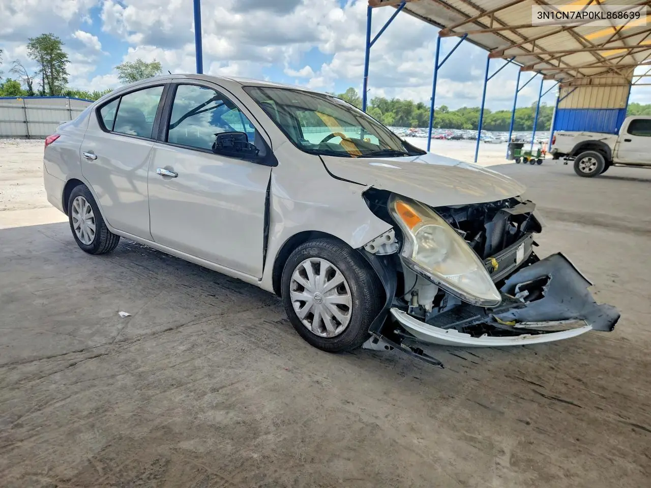2019 Nissan Versa Sv VIN: 3N1CN7AP0KL868639 Lot: 61265526