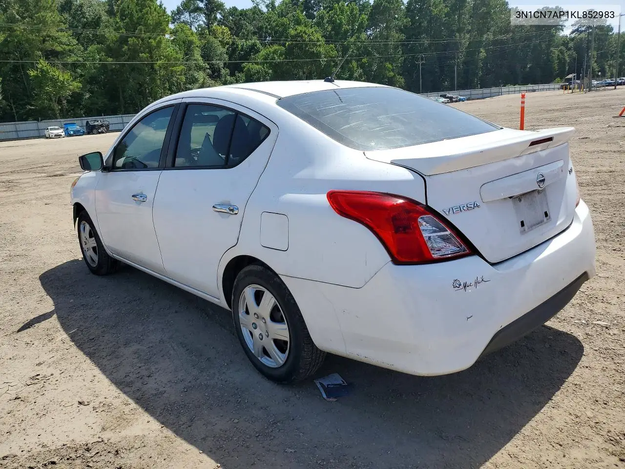 2019 Nissan Versa Sv VIN: 3N1CN7AP1KL852983 Lot: 61376606