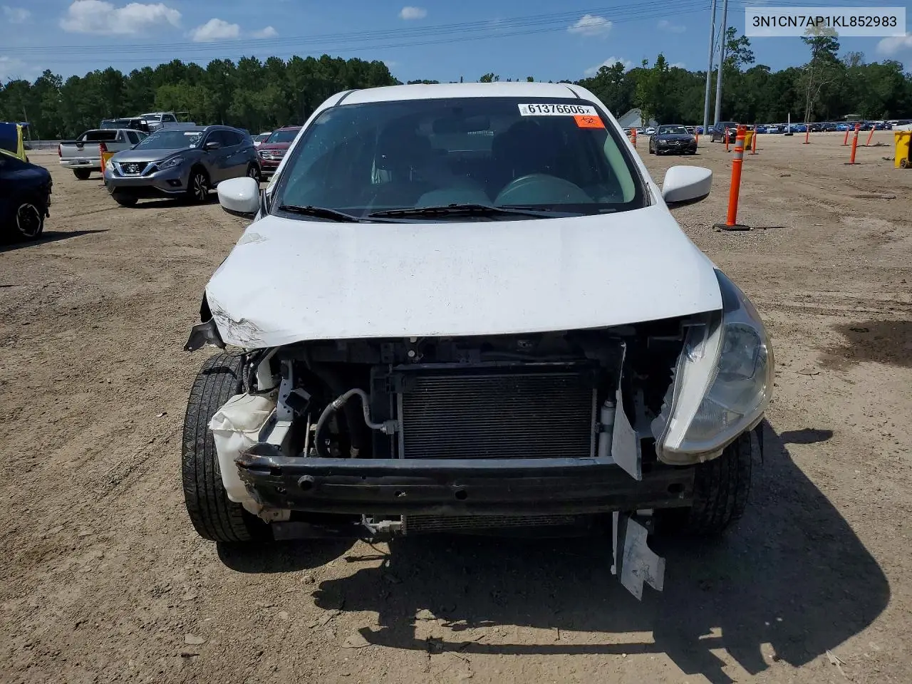 2019 Nissan Versa Sv VIN: 3N1CN7AP1KL852983 Lot: 61376606