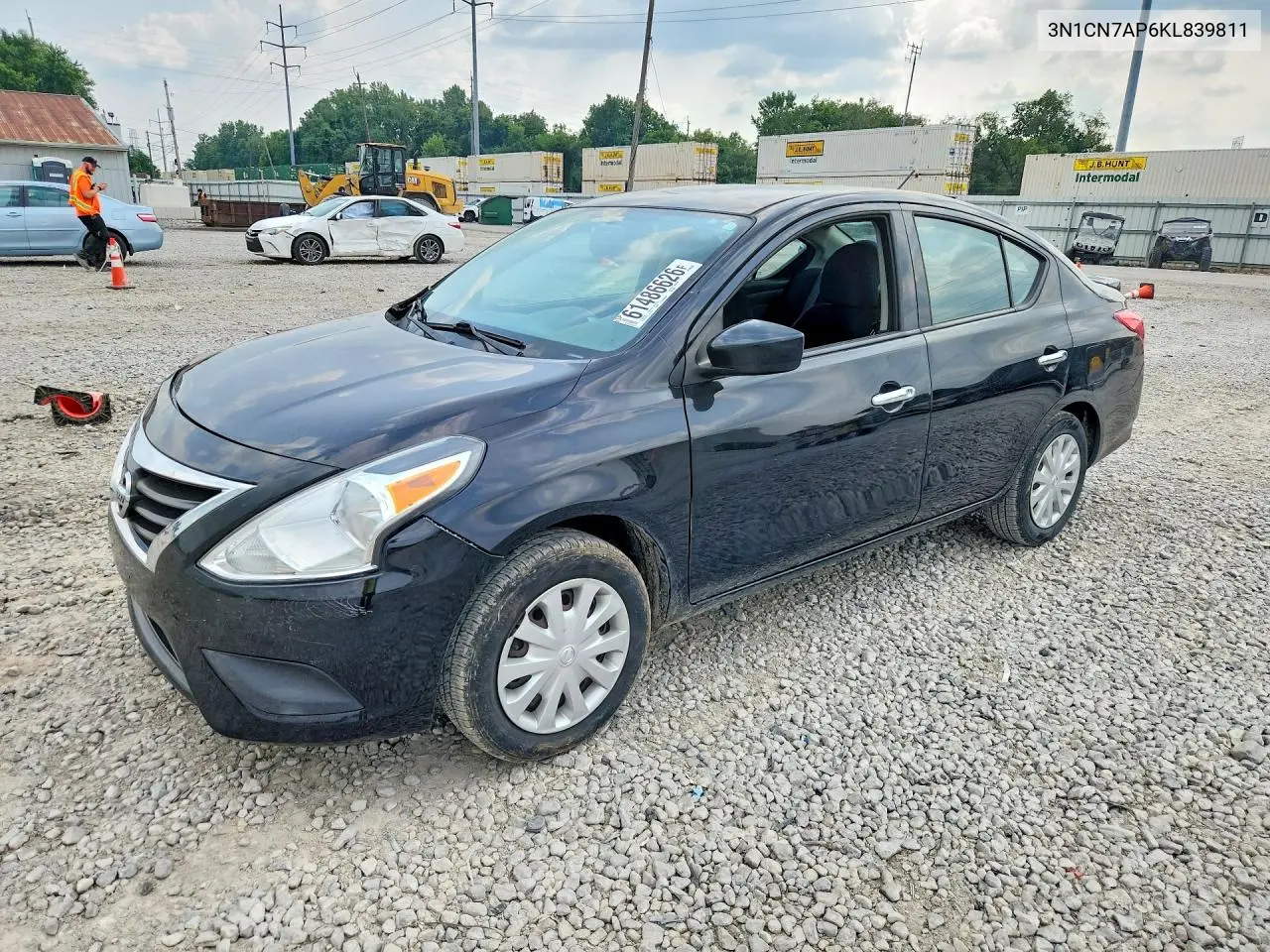 2019 Nissan Versa Sv VIN: 3N1CN7AP6KL839811 Lot: 61486626