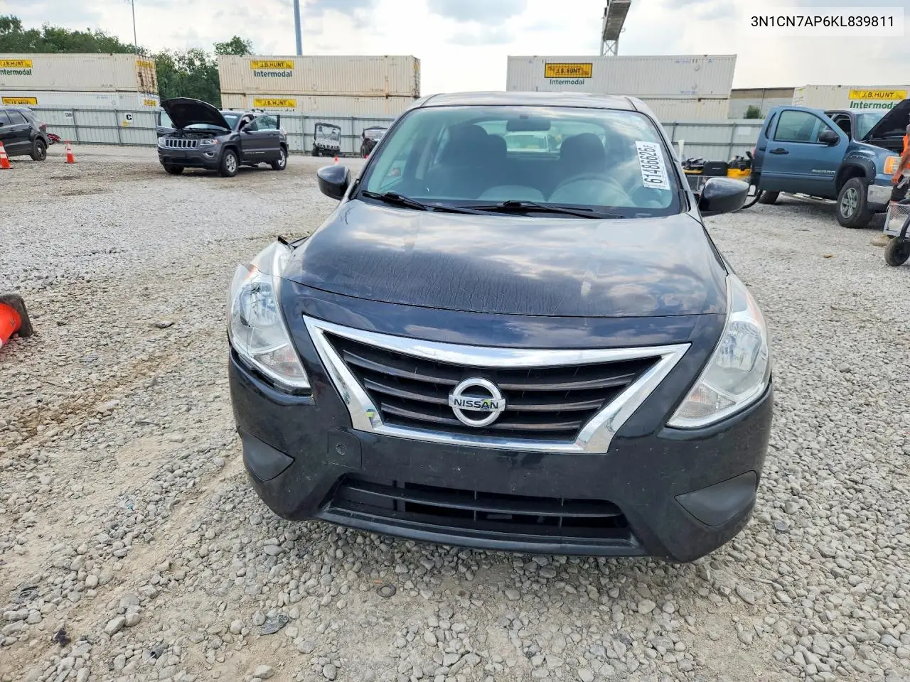 2019 Nissan Versa Sv VIN: 3N1CN7AP6KL839811 Lot: 61486626