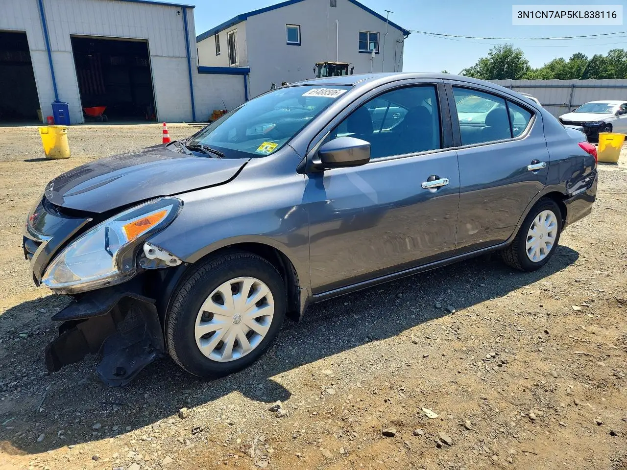 2019 Nissan Versa Sv VIN: 3N1CN7AP5KL838116 Lot: 61488506