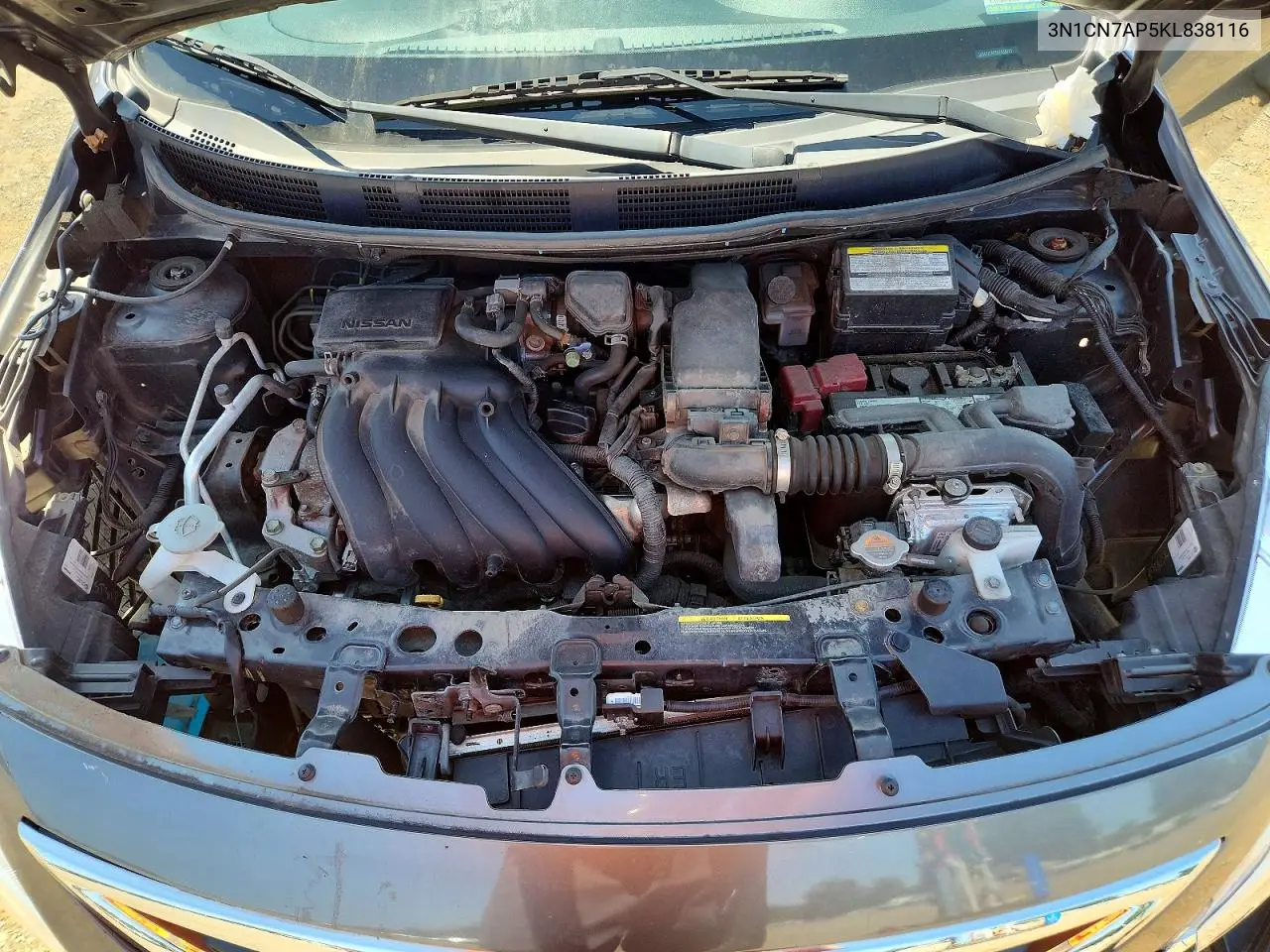 2019 Nissan Versa Sv VIN: 3N1CN7AP5KL838116 Lot: 61488506