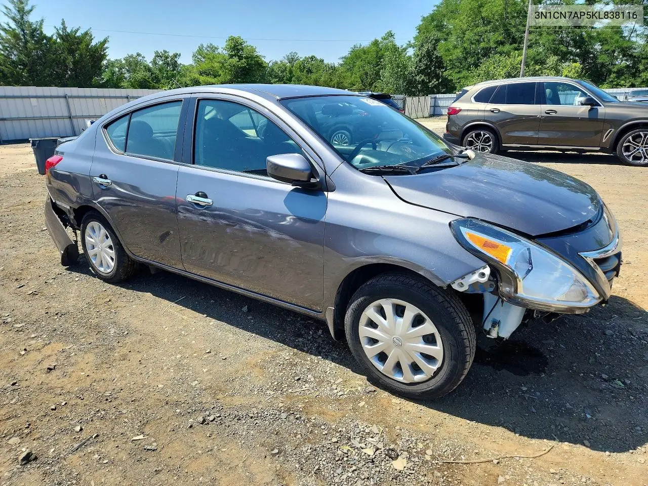 2019 Nissan Versa Sv VIN: 3N1CN7AP5KL838116 Lot: 61488506