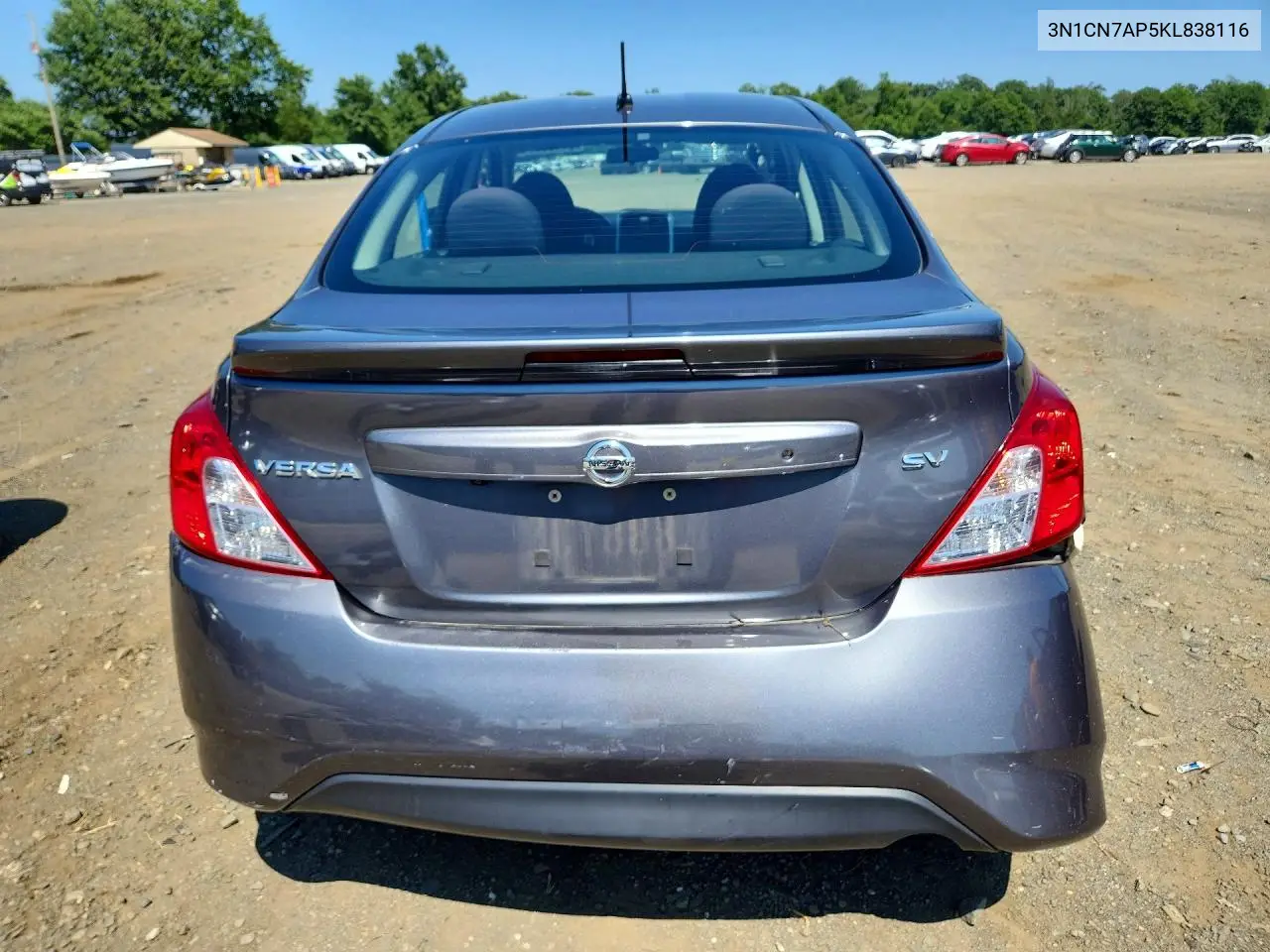 2019 Nissan Versa Sv VIN: 3N1CN7AP5KL838116 Lot: 61488506
