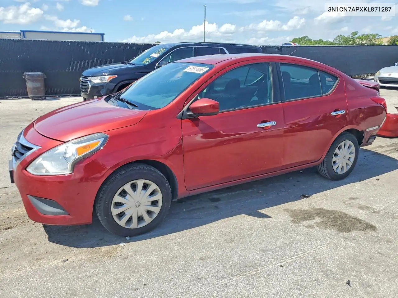 2019 Nissan Versa Sv VIN: 3N1CN7APXKL871287 Lot: 61511866