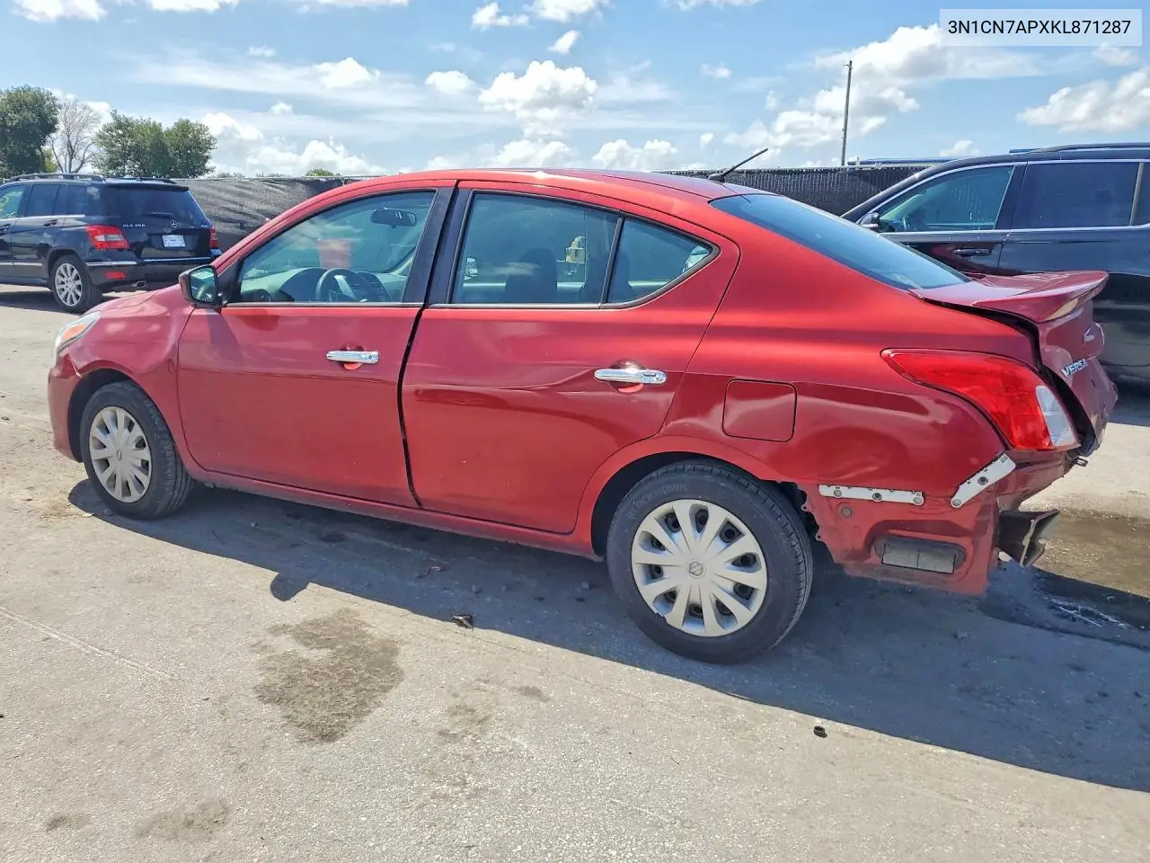 2019 Nissan Versa Sv VIN: 3N1CN7APXKL871287 Lot: 61511866