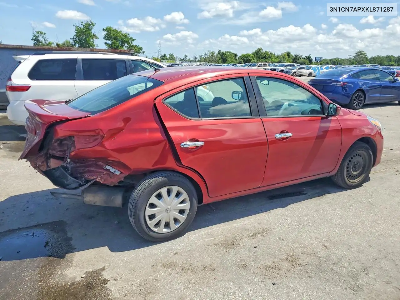 2019 Nissan Versa Sv VIN: 3N1CN7APXKL871287 Lot: 61511866