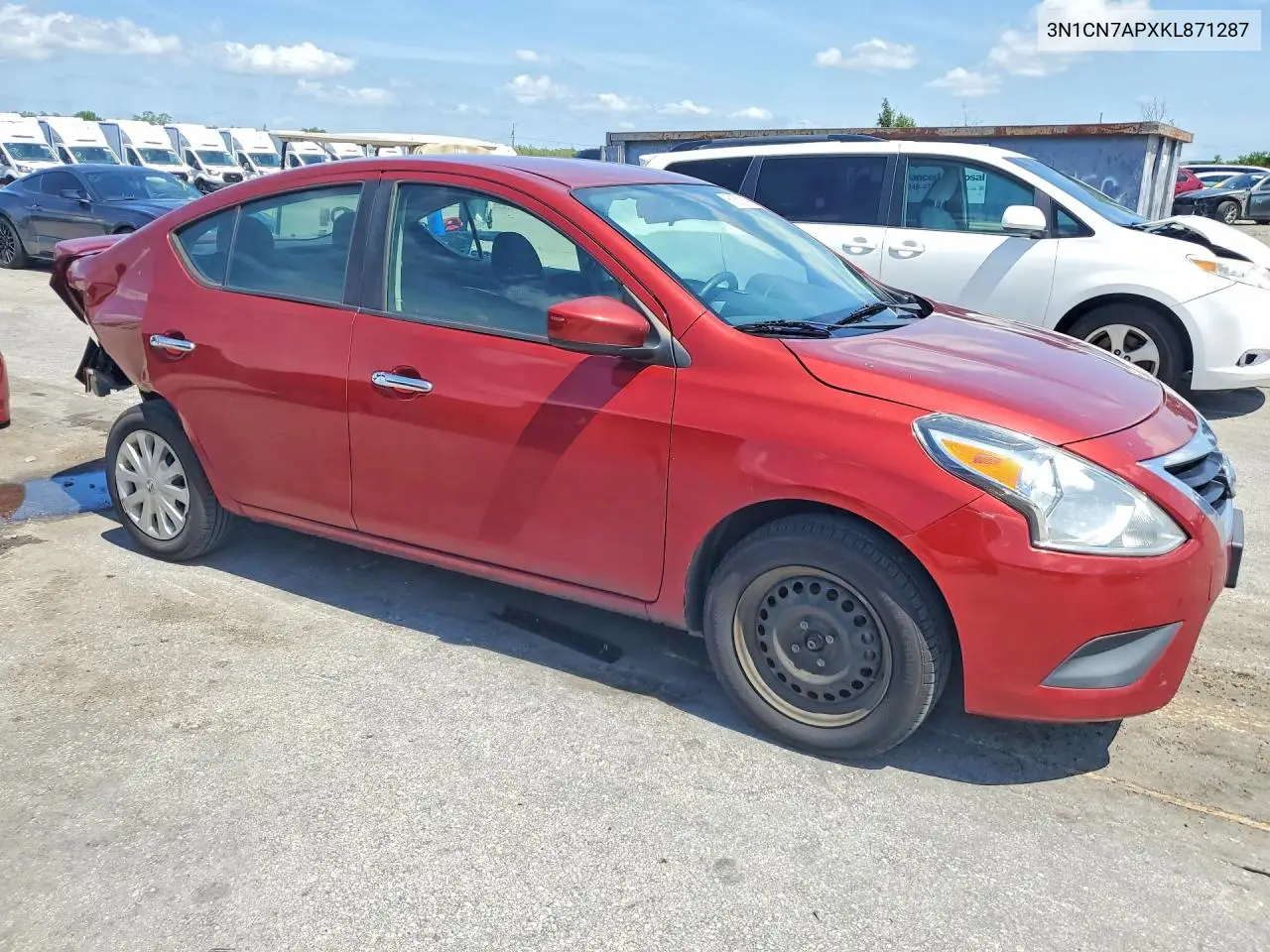 2019 Nissan Versa Sv VIN: 3N1CN7APXKL871287 Lot: 61511866
