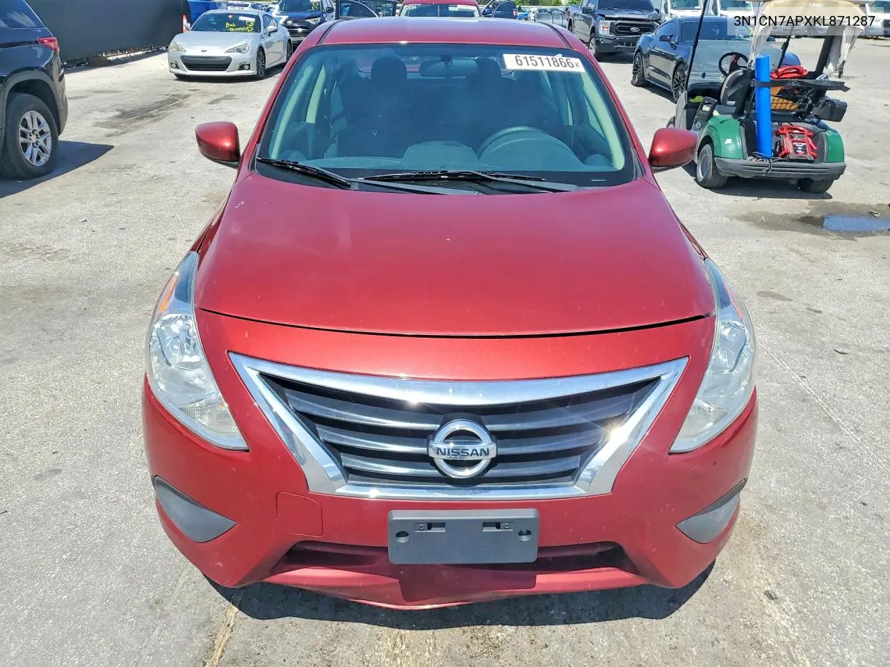 2019 Nissan Versa Sv VIN: 3N1CN7APXKL871287 Lot: 61511866