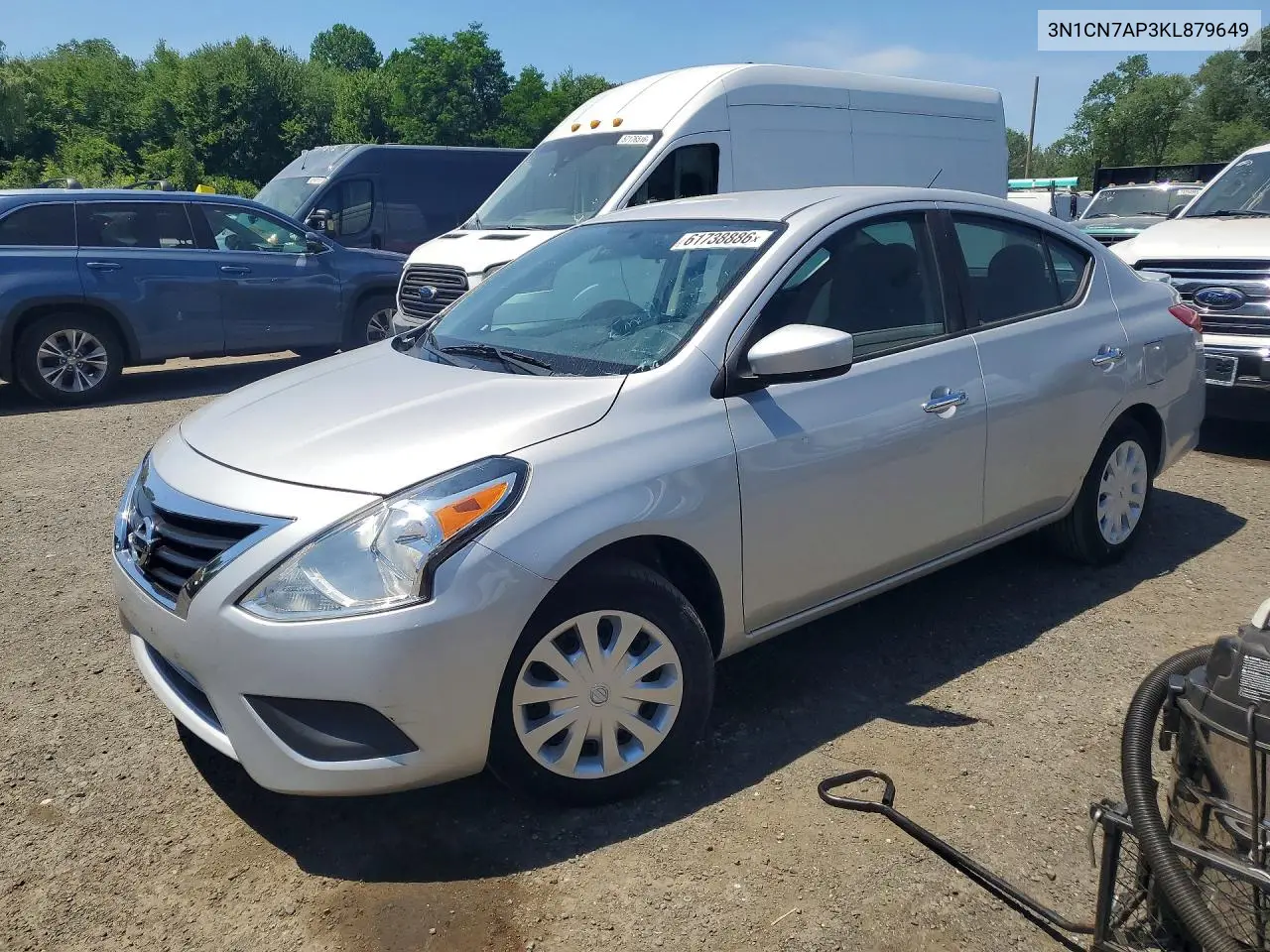 2019 Nissan Versa Sv VIN: 3N1CN7AP3KL879649 Lot: 61738886