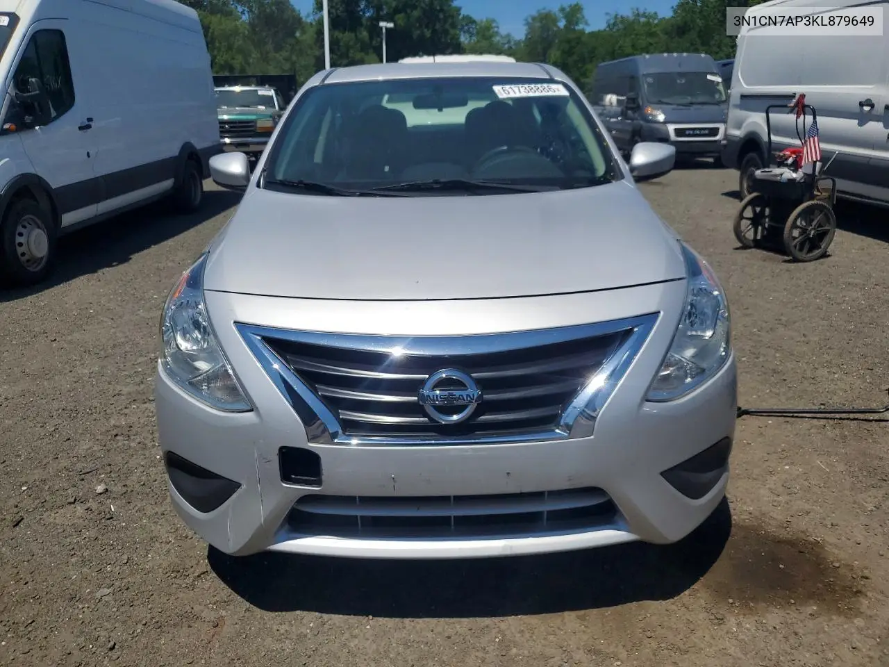 2019 Nissan Versa Sv VIN: 3N1CN7AP3KL879649 Lot: 61738886