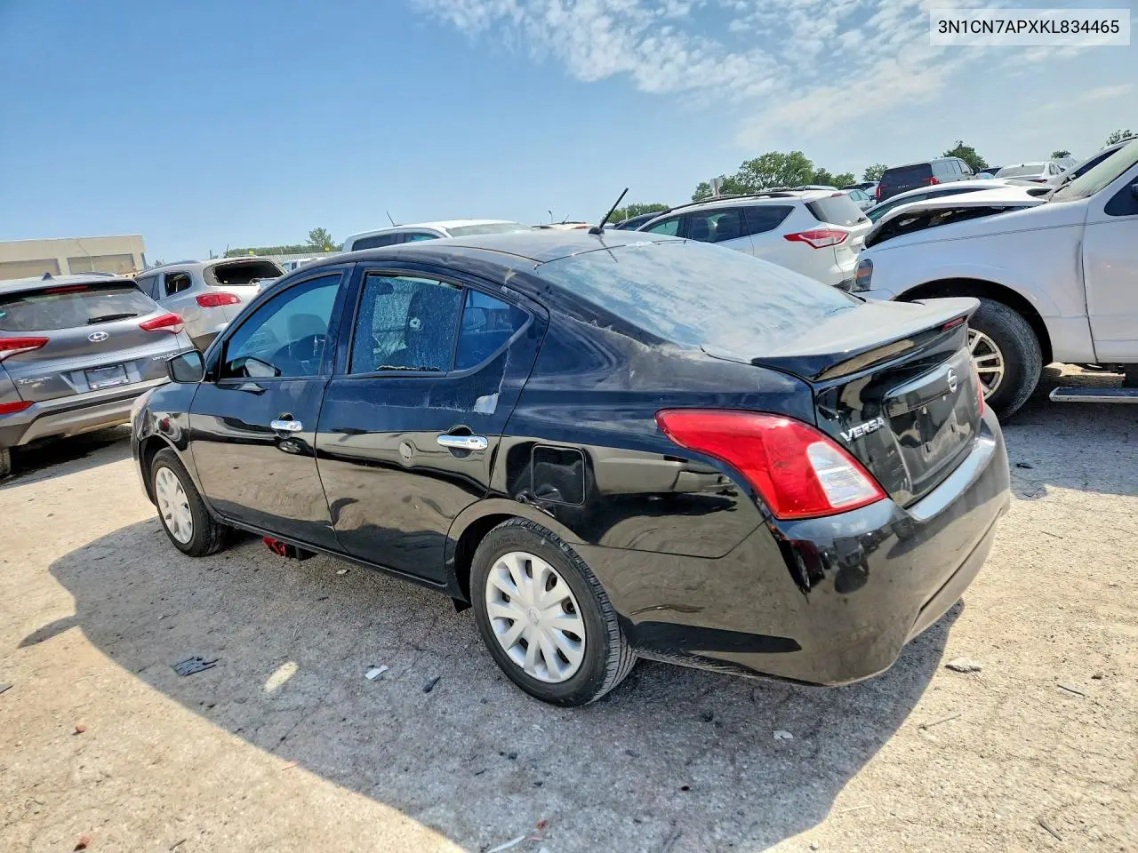 2019 Nissan Versa Sv VIN: 3N1CN7APXKL834465 Lot: 61841446
