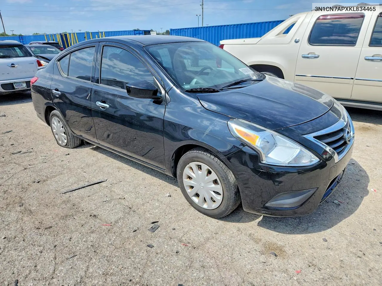 2019 Nissan Versa Sv VIN: 3N1CN7APXKL834465 Lot: 61841446
