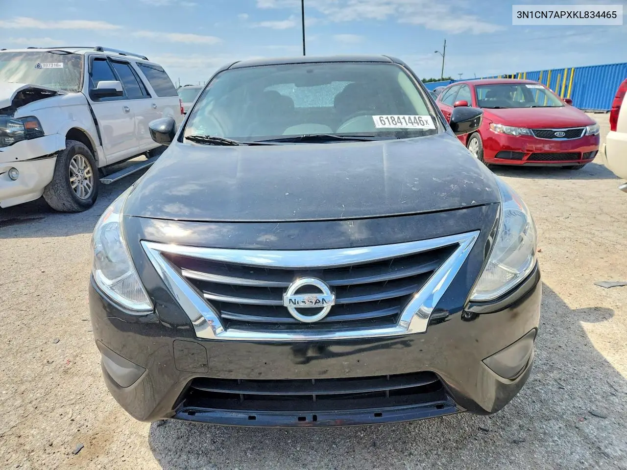 2019 Nissan Versa Sv VIN: 3N1CN7APXKL834465 Lot: 61841446