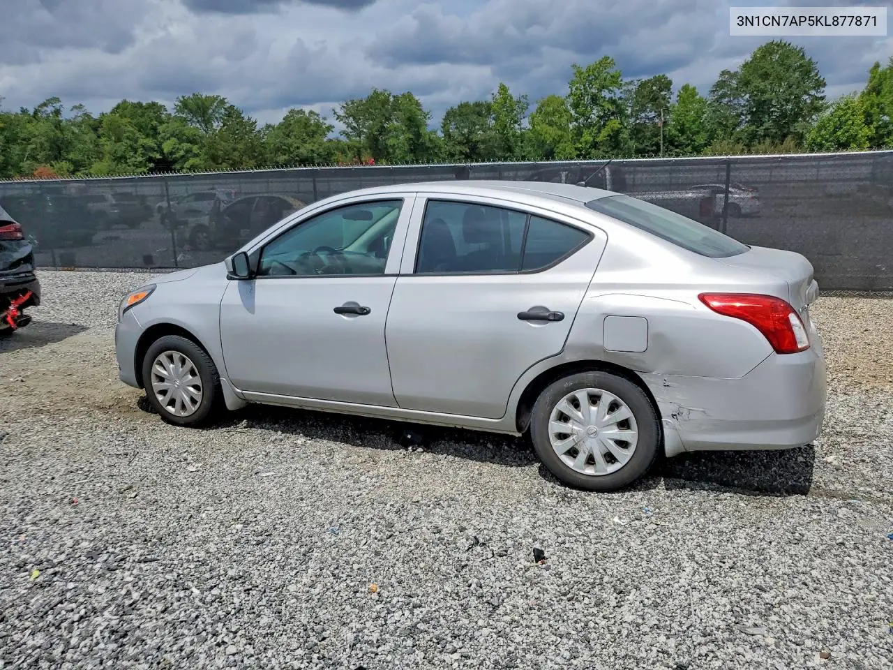 2019 Nissan Versa S VIN: 3N1CN7AP5KL877871 Lot: 62081356
