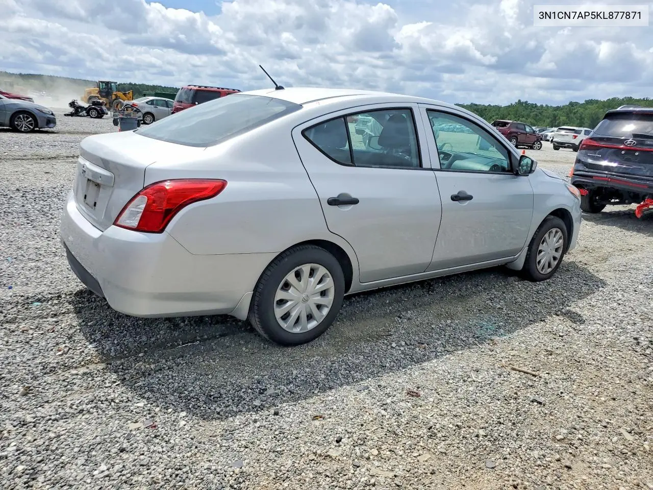 2019 Nissan Versa S VIN: 3N1CN7AP5KL877871 Lot: 62081356