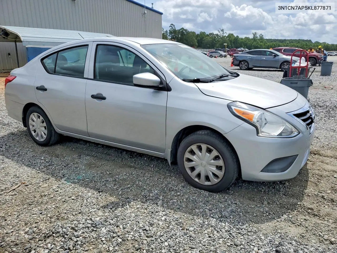 2019 Nissan Versa S VIN: 3N1CN7AP5KL877871 Lot: 62081356