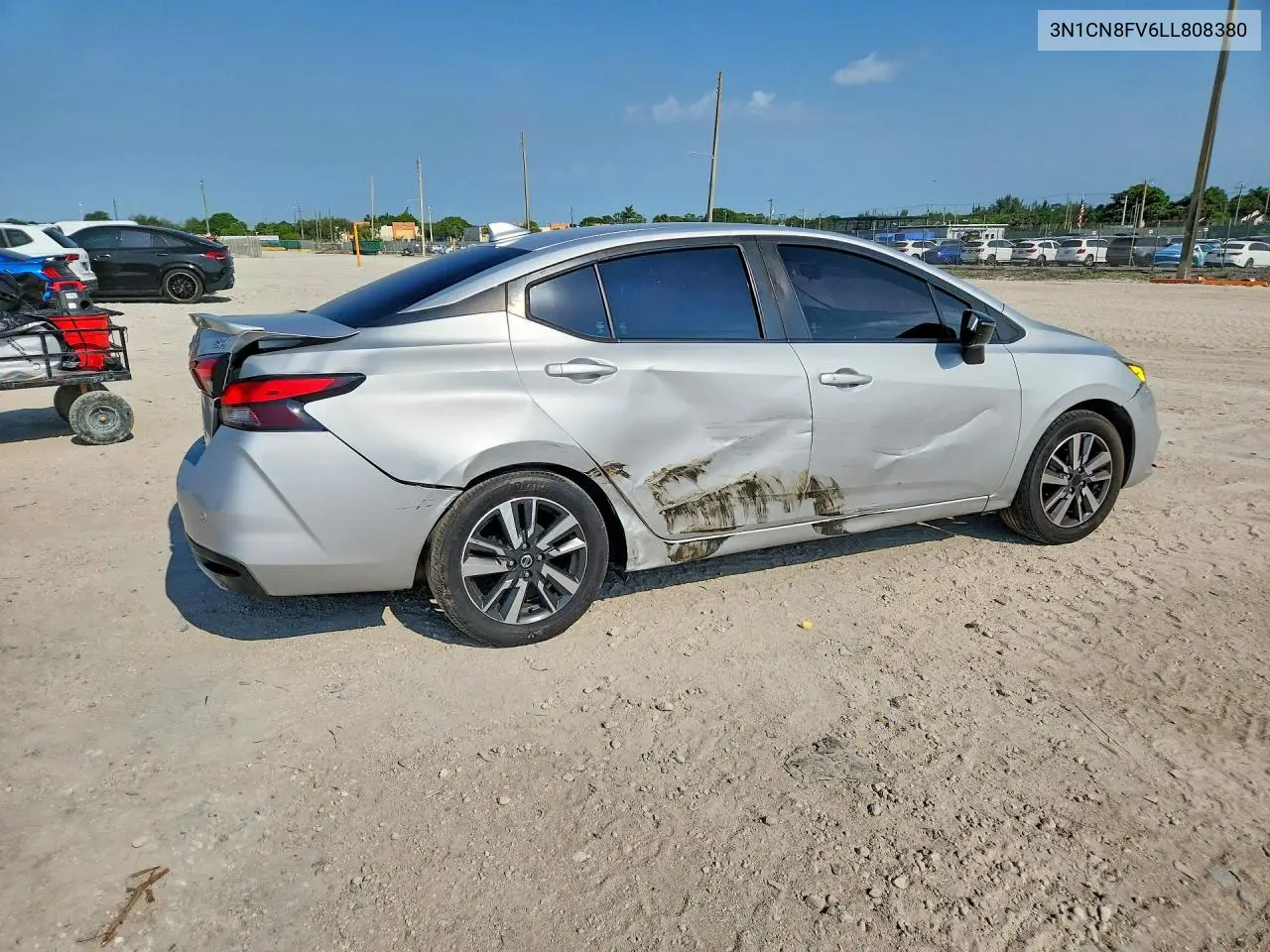 2020 Nissan Versa Sr VIN: 3N1CN8FV6LL808380 Lot: 58538126