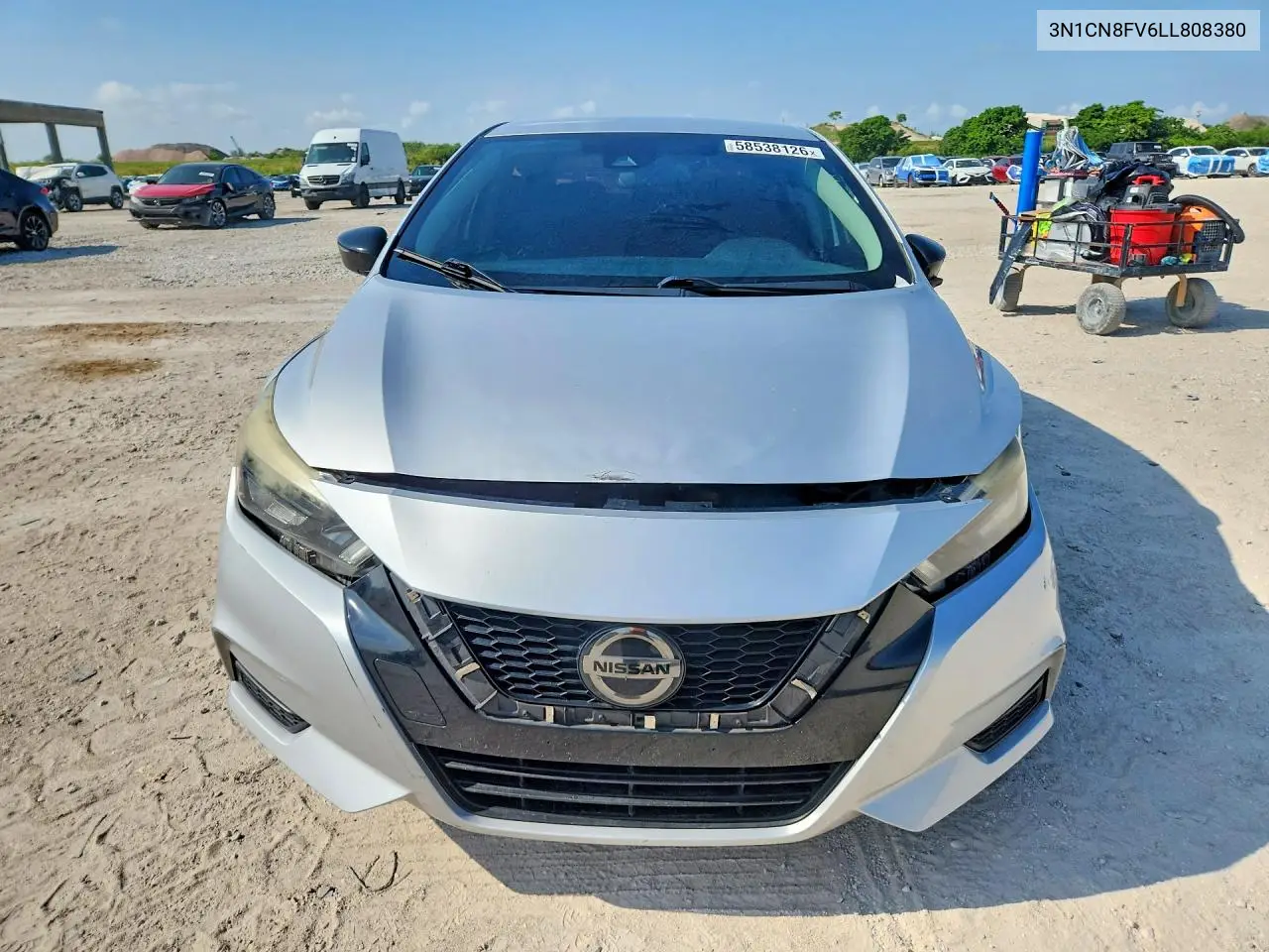 2020 Nissan Versa Sr VIN: 3N1CN8FV6LL808380 Lot: 58538126