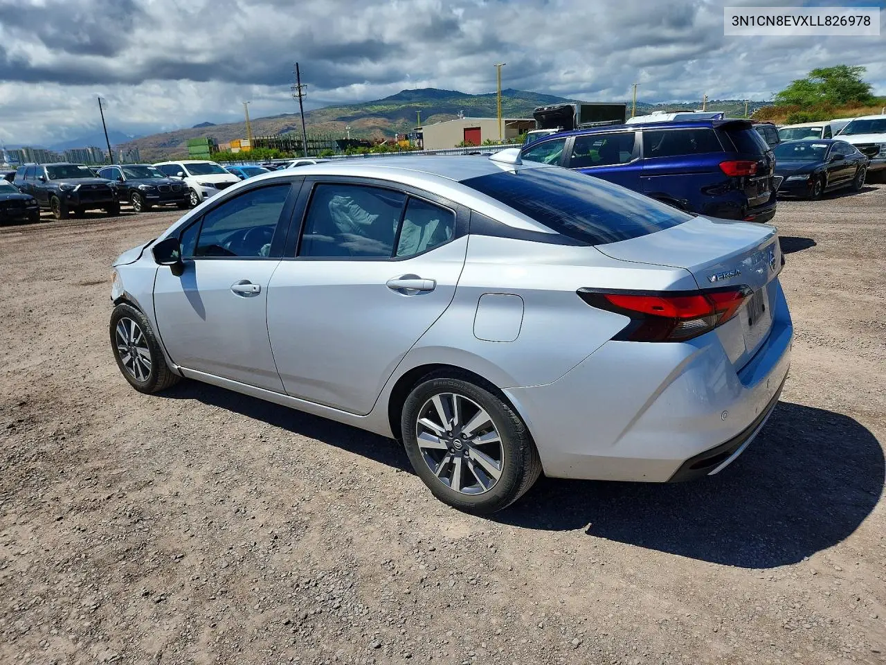2020 Nissan Versa Sv VIN: 3N1CN8EVXLL826978 Lot: 61093176