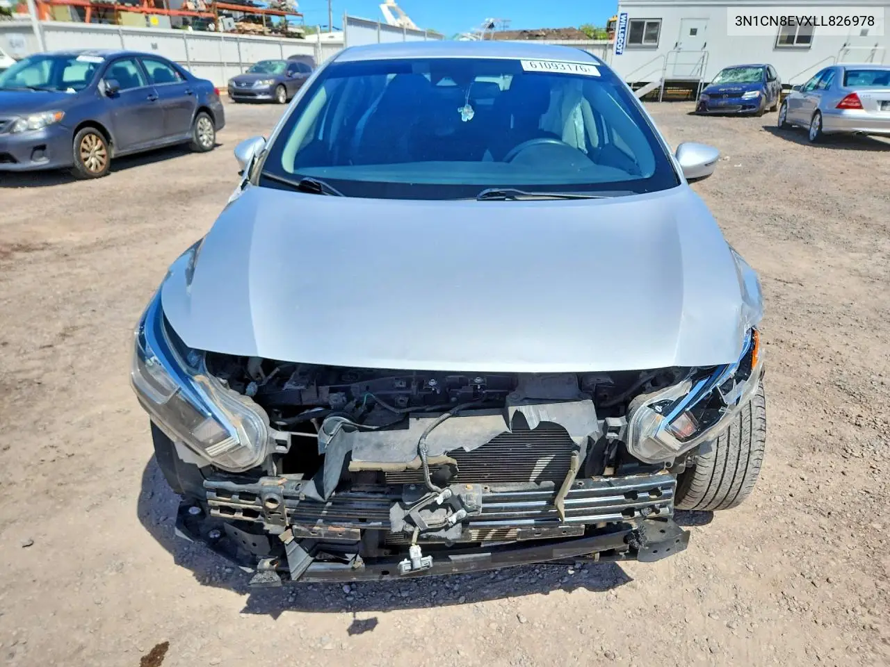 2020 Nissan Versa Sv VIN: 3N1CN8EVXLL826978 Lot: 61093176